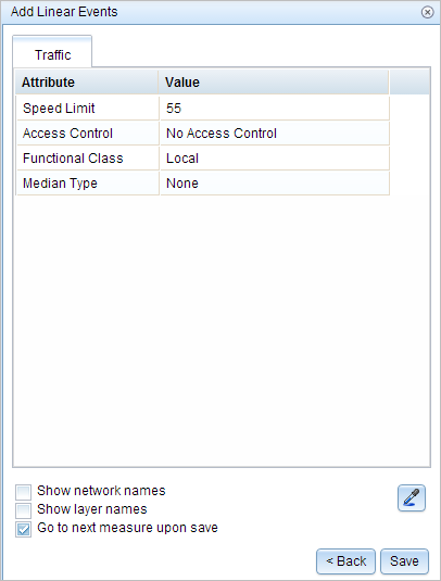 Add Linear Events with user-configured attributes